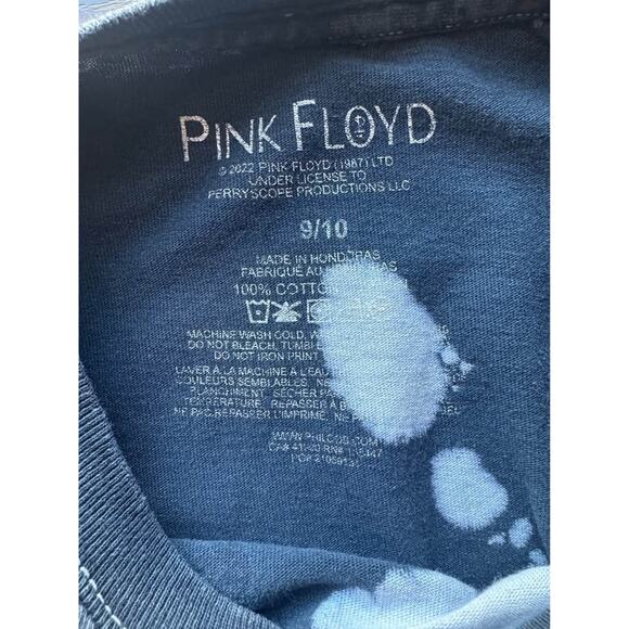 *100% Cotton* Pink Floyd The Dark Side of the Moon Acid Wash Girls Graphic Tee - Picture 3 of 6